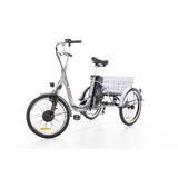 Tricicletă electrică cu trei roți Tornado ZTECH, argintie