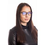 Ochelari UNIZDRAV anti-lumină albastră roz-negru + husă, geantă și set de testare