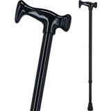 Baston cu mâner din plastic - negru