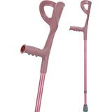Cârjă cu sprijin pe antebraț- roz deschis
