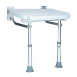 Scaun rabatabil montat pe perete cu picioare