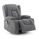 Fotoliu de relaxare rabatabil, textil antracit