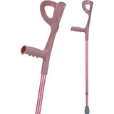 Cârjă cu sprijin pe antebraț- roz deschis