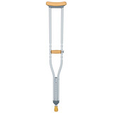 Cârjă subaxilară - medie UNIZDRAV (110 - 130 cm) M, 1 buc