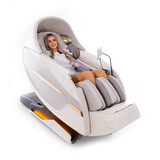 Fotoliu electric de masaj ProLux 4D MASSAGER cu ionizator de aer, alb