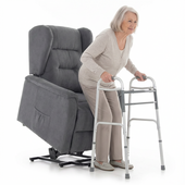 Fotoliu de masaj rabatabil COMFORT+, material textil antracit