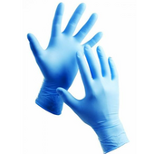 Mănuși nitril albastre, 100 buc
