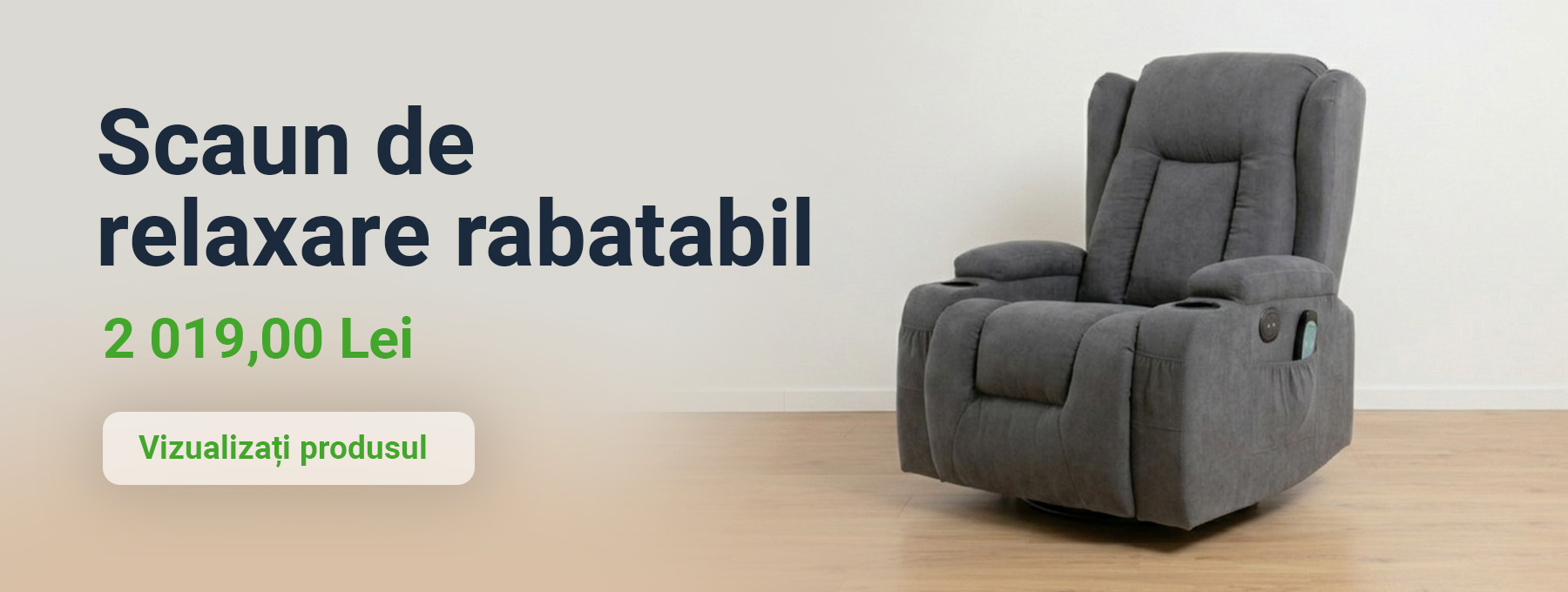 Scaun de relaxare rabatabil