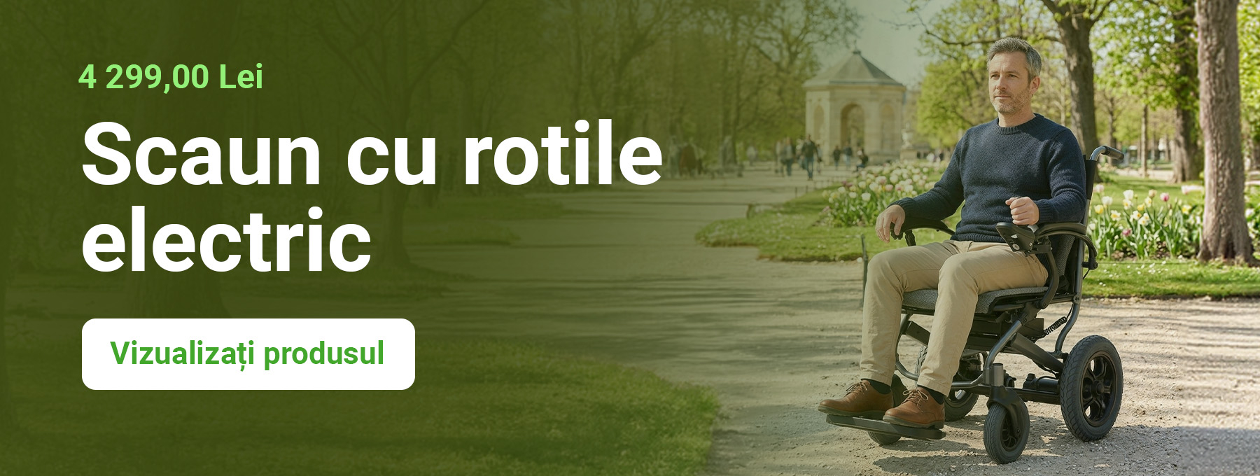 Scaun cu rotile electric Yuwell D130FL