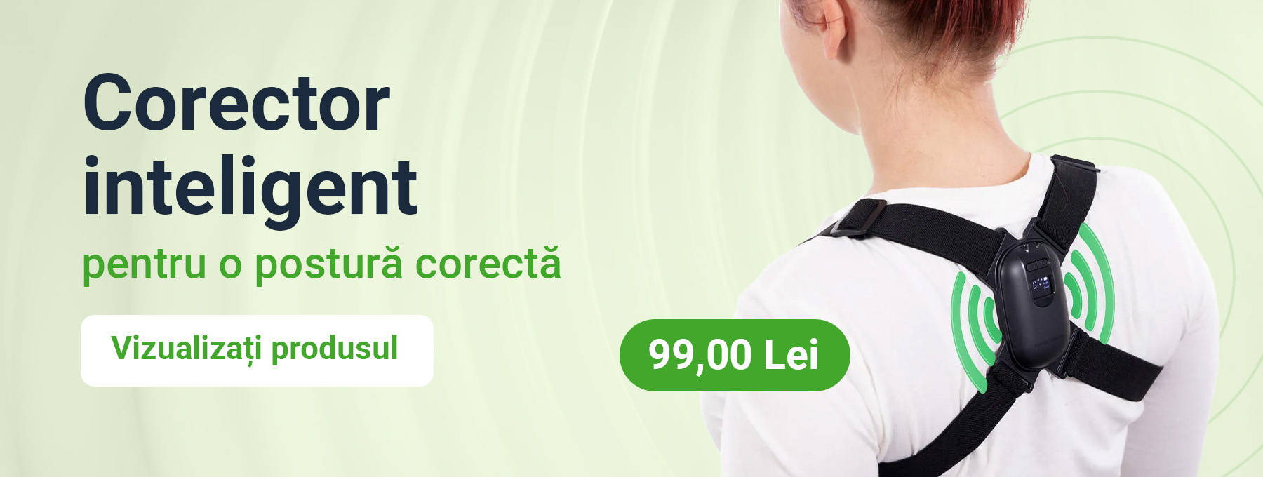 Inteligentný korektor pre správne držanie tela s popruhmi