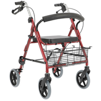 Rolator ușor, vișiniu