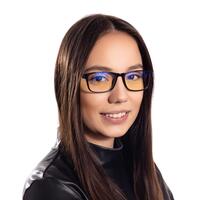 Ochelari UNIZDRAV anti-lumină albastră negru - unisex + husă, geantă și set de testare