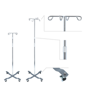 Suport pentru perfuzie pe roți - reglabil pe înălțime