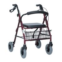 Rolator mobil ușor UNIZDRAV, vișiniu