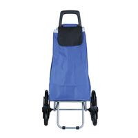 Geantă de cumpărături pe roți, albastră