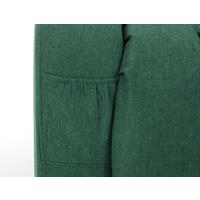 Fotoliu de relaxare rabatabil, țesătură verde-smarald