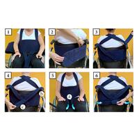 Centură pentru scaune cu rotile, tipul 3