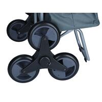 Cărucior de cumpărături pe roți, gri