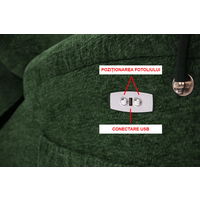 Fotoliu relaxant  TRENDY, verde