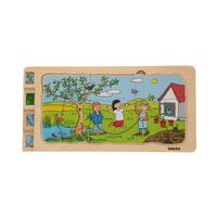 Puzzle educativ 4 anotimpuri de la Beleduc