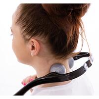 Instrument de masaj pentru gât și coloana cervicală cu 2 capete