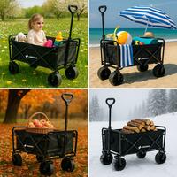 Carucior de transport pliabil UNIZDRAV  cu o capacitate de încărcare suplimentară de până la 150 kg