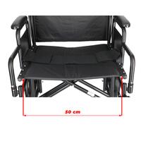 Scaun cu rotile pentru transfer UNIZDRAV, 50 cm