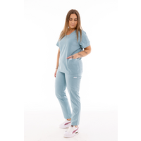 Bluză medicală damă Unidress Basic, albastru patel