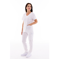 Pantaloni medicali damă Unidress Basic, alb