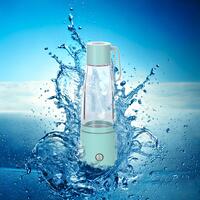 Sticlă pentru producerea apei cu hidrogen, turcoaz