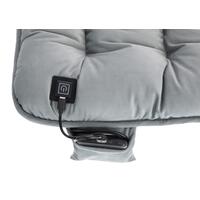 Pernă de scaun portabilă cu încălzire, gri