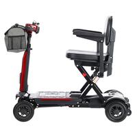 Scaun cu rotile pliabil COMPACT pentru seniori cu baterie litiu