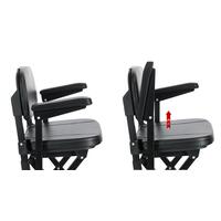 Scaun cu rotile pliabil COMPACT pentru seniori cu baterie litiu