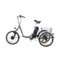 Tricicletă electrică Tornado ZTECH, argintie