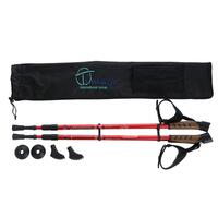 Bețe de trekking, roșii