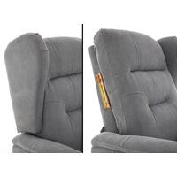 Fotoliu de masaj rabatabil COMFORT+, material textil antracit