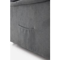 Fotoliu de masaj rabatabil COMFORT+, material textil antracit