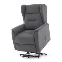 Fotoliu de masaj rabatabil COMFORT+, material textil antracit