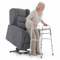 Fotoliu de masaj rabatabil COMFORT+, material textil antracit