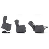 Fotoliu de masaj rabatabil COMFORT+, material textil antracit