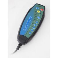 Fotoliu de masaj rabatabil COMFORT+, material textil antracit