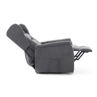 Fotoliu de masaj rabatabil COMFORT+, material textil antracit