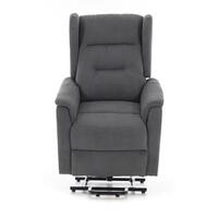 Fotoliu de masaj rabatabil COMFORT+, material textil antracit