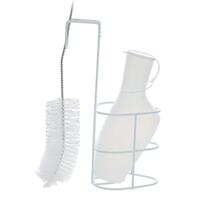 Sticlă de urină cu suport și perie