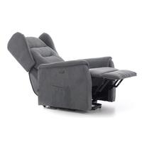 Fotoliu relaxant COMFORT cu funcție de masaj și încălzire, material textil antracit