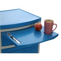 Noptieră MEDIK din plastic, albastră - LATERAL JOS CRĂPAT