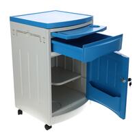 Noptieră MEDIK din plastic, albastră - LATERAL JOS CRĂPAT