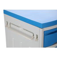 Noptieră MEDIK din plastic, albastră - LATERAL JOS CRĂPAT