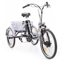 Tricicletă electrică Tornado ZTECH, argintie