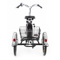 Tricicletă electrică Tornado ZTECH, argintie